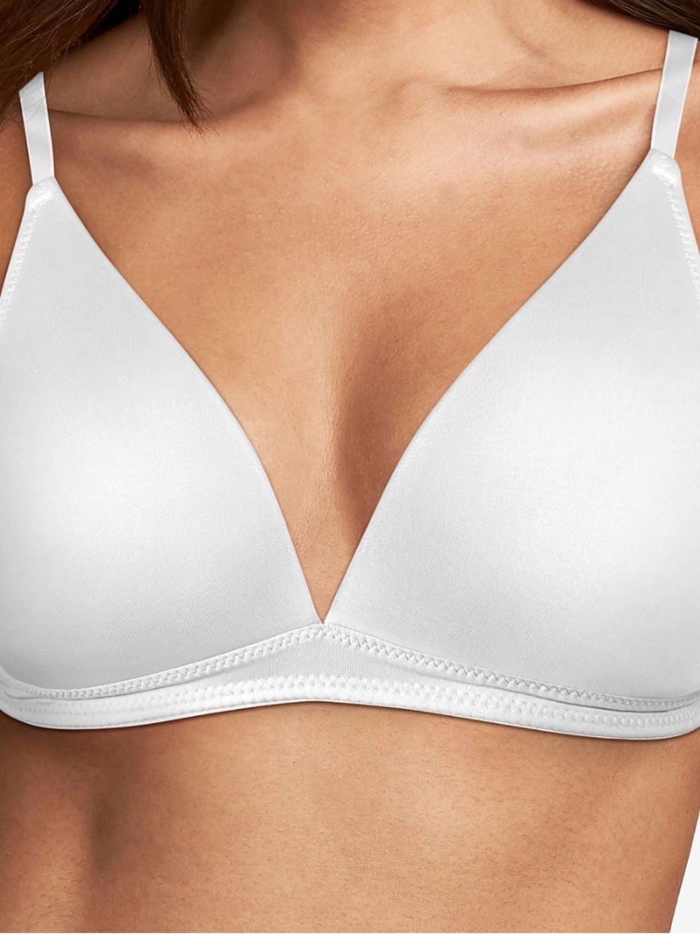 Everyday Wireless Triangle Bra - White